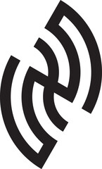 Bold Black Artwork with Striking Text and Unique Logo Design