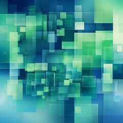 Overlapping Neon Squares Abstract Wallpaper