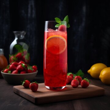 Refreshing Sobolo with Fresh Fruit