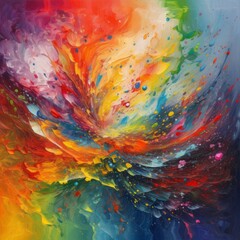 Abstract background with splashes