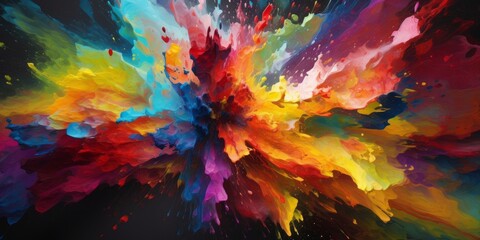 Abstract background with splashes