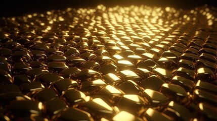 Obraz premium Golden background. Generative Ai illustration