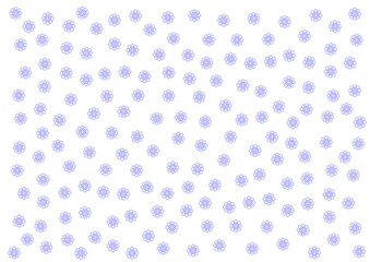 fläche gefüllt mit einer vielzahl unregelmäßig verteilter blauer ornamenten