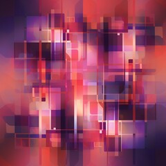 Overlapping Rectangles in Shades of Purple and Pink