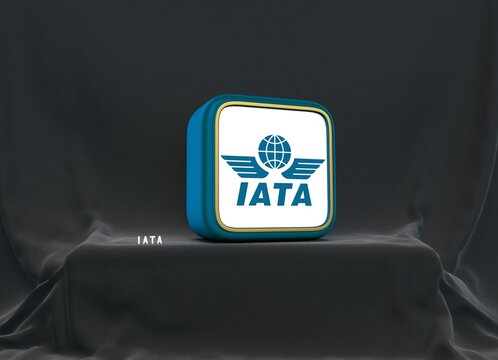 IATA, The International Air Transport Association (IATA). It is a visual design. 