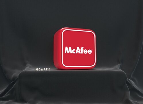 McAfee, It is a visual design. - Social Media Background Design