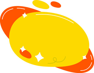 Childish Badge For Lettering