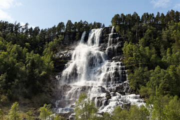 Waterfall with a long exposure for an ethereal feel