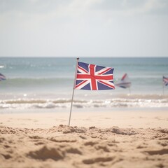 Soothing Beach Flag Embracing the Serenity of Beach Travel