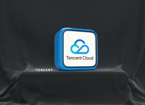  tencent cloud, It is a visual design. - Social Media Background Design