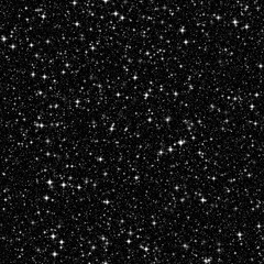 Bright stars piercing through the dark expanse of space