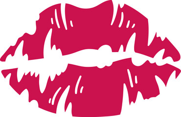 Lipstick Kiss Print