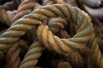 Old thick rope
