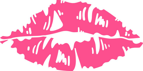 Lipstick Kiss Print