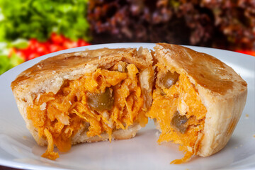 Empada Brazilian snack. pie with chicken