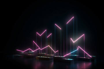 3d render, abstract minimalist geometric background.