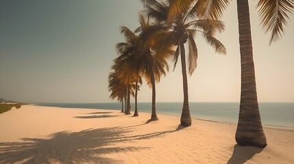 Palmy Trees and a Sandy Beach Bring Joy and Delight