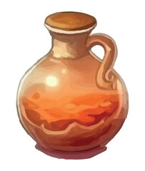 terracotta vase, an antique symbol of ancient cultures