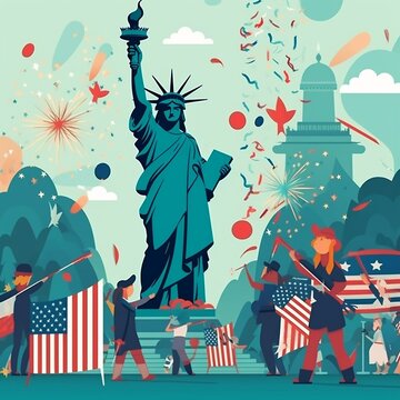 Cartoon Independence Day (USA)