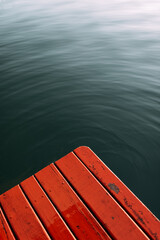 wooden pier on the lake