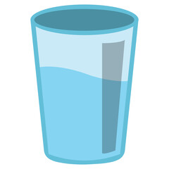 glass full of water vector