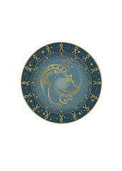 The illustration - zodiac sign in the black color.