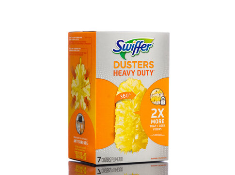 Chicago, USA - June 15, 2023: Swiffer dusters heavy duty 360 degrees.