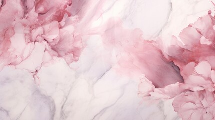 Fototapeta premium Marble stone texture that emulates the delicate beauty of a spring blossom, with soft hues of pink and white merging seamlessly wallpaper background
