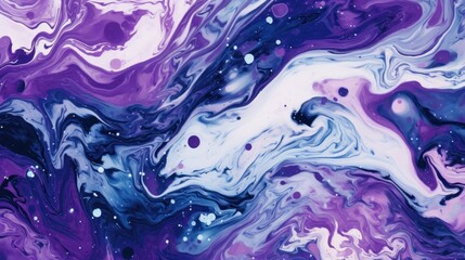 Fototapeta na wymiar Marble stone texture that mirrors the cosmic expanse of a starry night sky, with specks of white and swirling patterns of deep purple wallpaper background