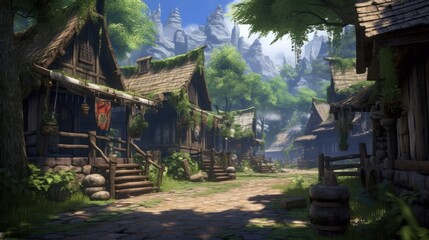 MMORPG game art environment