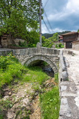 Street and old houses in Koprivshtitsa, Bulgaria