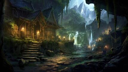 Obraz premium Beautiful Game Environment Art