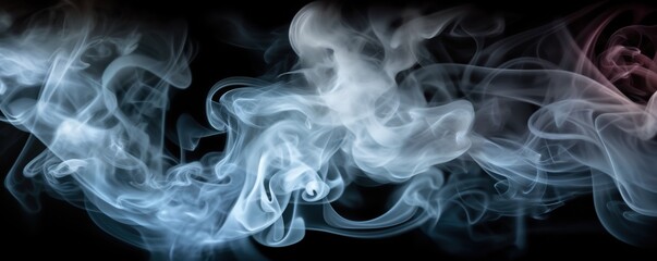 Obraz premium photo smoke on black background