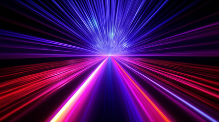Obraz premium A vibrant background with bright rays of light emanating from the center. Generative ai
