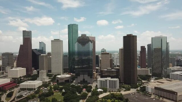 Aerial Views from over Houston, Texas