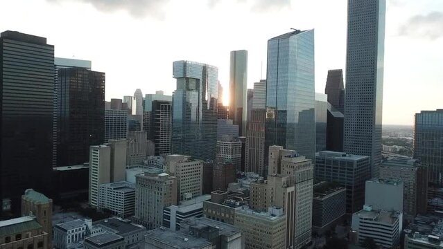Aerial Views from over Houston, Texas