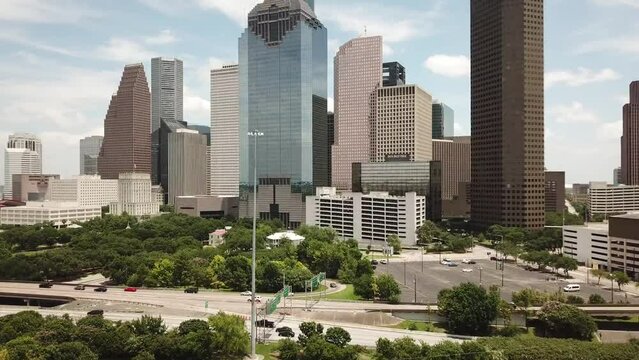 Aerial Views from over Houston, Texas
