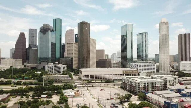 Aerial Views from over Houston, Texas