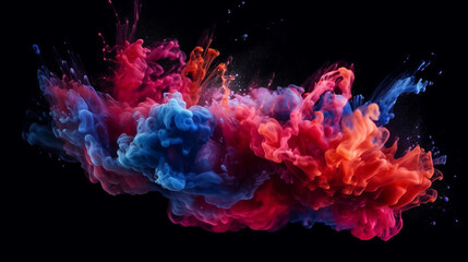 Obraz premium Liquid colors. Modern colorful background of flow and paints. Wave color Liquid form. Abstract design. Generative ai