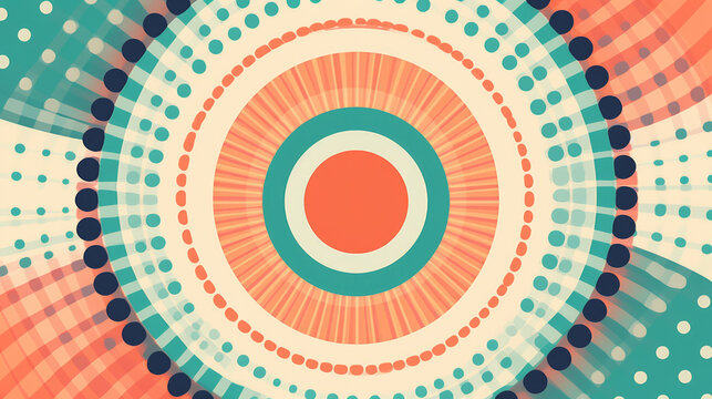 An abstract background with a circular focal point. Generative ai