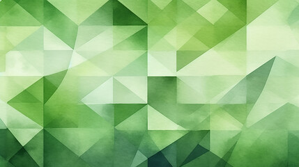 Fototapeta na wymiar A vibrant and dynamic abstract green background with various shapes and forms. Generative ai