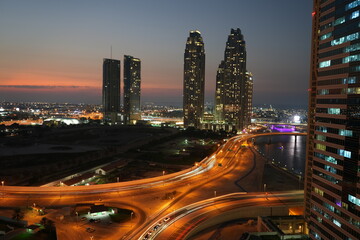 Fototapeta na wymiar Night Dubai