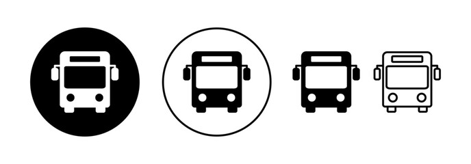 Bus icon vector for web and mobile app. bus sign and symbol. transport symbol
