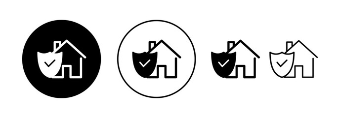 home insurance icon vector for web and mobile app. home protection sign and symbol