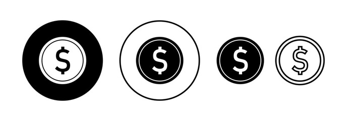 Money icon vector for web and mobile app. Money sign and symbol