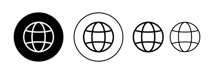Web icon vector for web and mobile app. go to web sign and symbol. web click icon. Global search icon