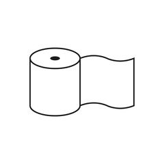 Paper towels line icon. Vector illustration. stock image.