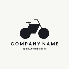 Bicycle Logo vector design template black logo and white background