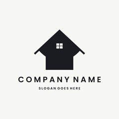 House Logo vector design template black logo and white background
