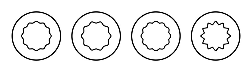 Badge icon set illustration. Awards icon vector. Achieve sign and symbols